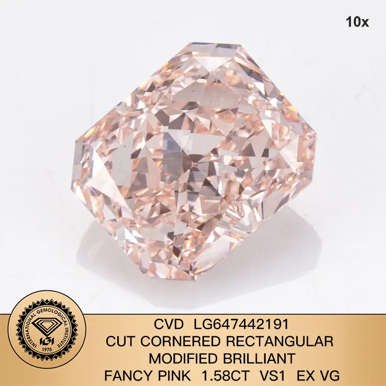 Diamond colorato CVD 1.58ct vs1 Ex VG Lab Diamond Produttori di Cina LG647442191 | Gioielli Messi 1