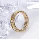 18K Yellow Gold Asscher Cut Lab Diamond Men's Ring - IGI Certified 5