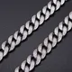 925 Silver Moissanite Diamond Tennis Necklace Chain - Fine Alahas 优化 Fine Alahas Necklace - 925 Silver Handmade Moissanite Ice Out Bling Tennis Necklace Chain 4