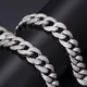 925 Silver Moissanite Diamond Tennis Necklace Chain - Fine Alahas 优化 Fine Alahas Necklace - 925 Silver Handmade Moissanite Ice Out Bling Tennis Necklace Chain 5