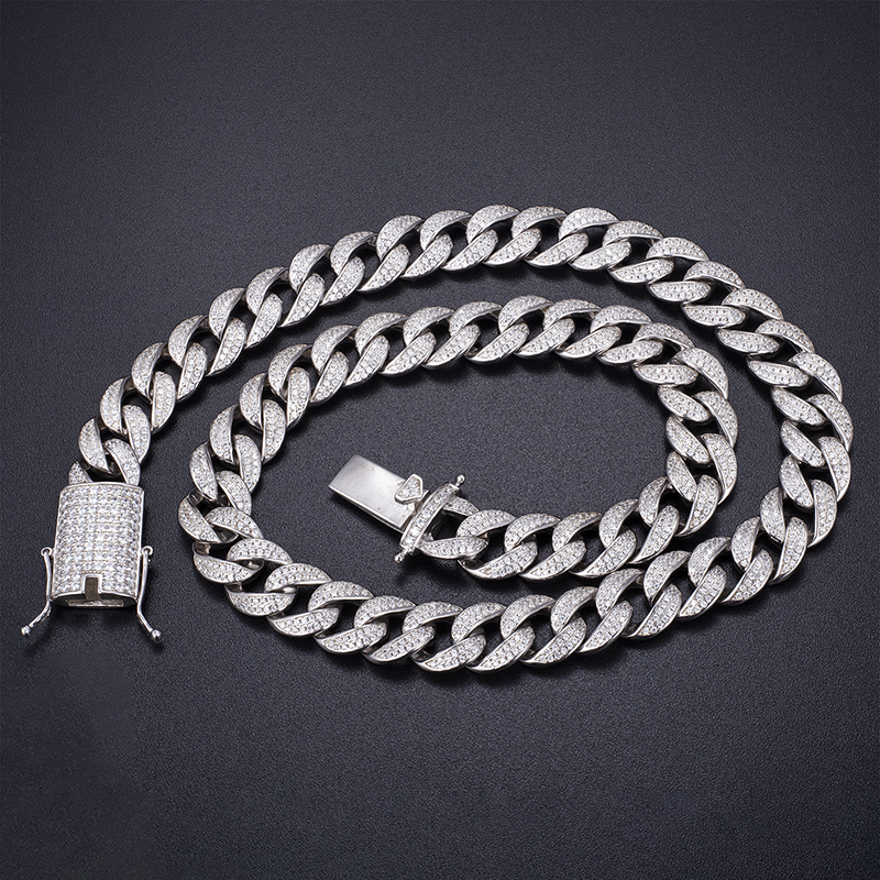 Messi Jewelry - 925 Silver Handmade Moissanite iced out bling jewelry moissanite diamond necklace chain Bracelet 9