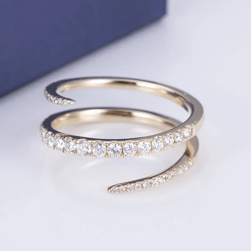 Anello di diamanti coltivato da laboratorio MSR-565 1