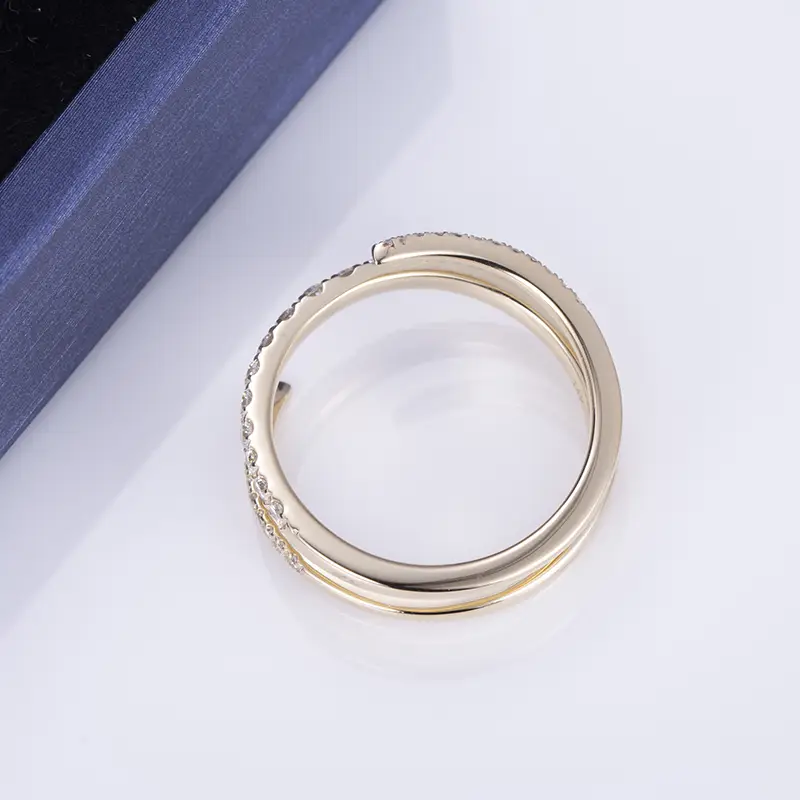 Customizable 9k-18k Gold/Silver Man-Made Diamond Rings 4