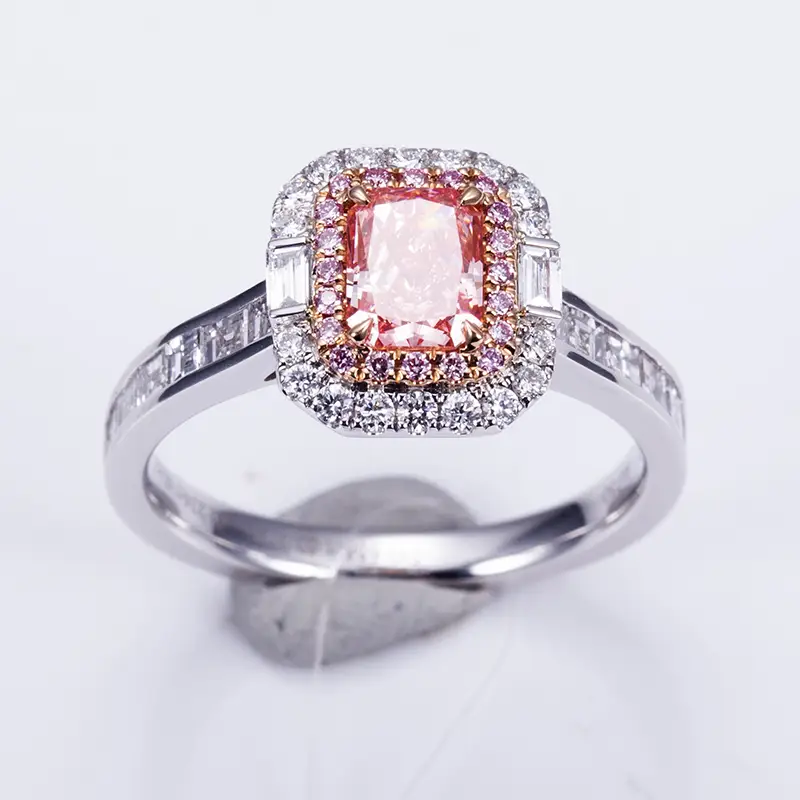 MSR-1489 Personalizzazione CVD HPHT Color Lab Anello di gioielli a diamante 1