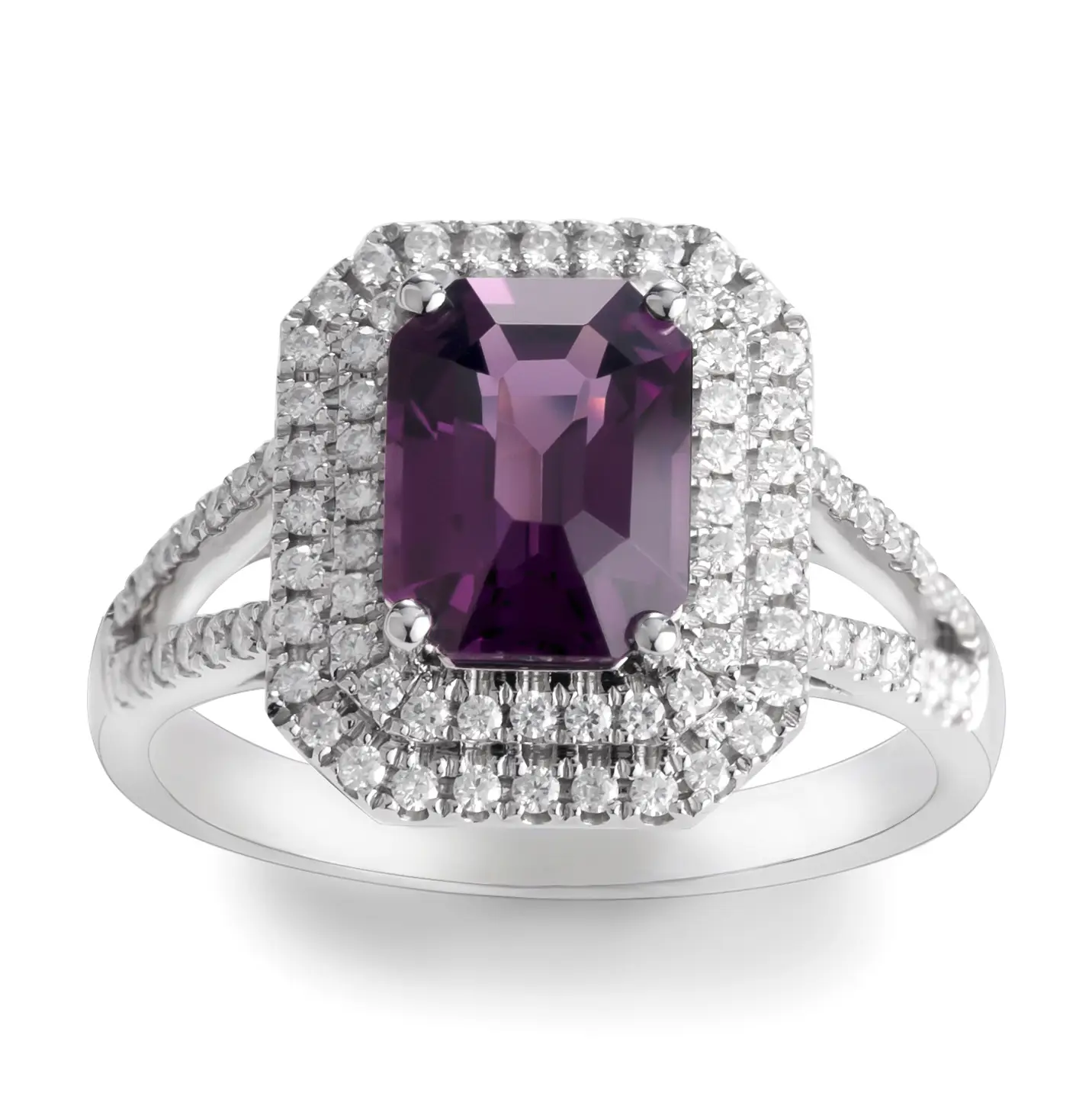 Gioielli Messi - Gioielli per matrimoni ad anello di fidanzamento Gioielli 14K 18K Oro bianco per donne Gioielli Gift Natural Crystal Gems Party Ring Lab creato gioielli smeraldi 1