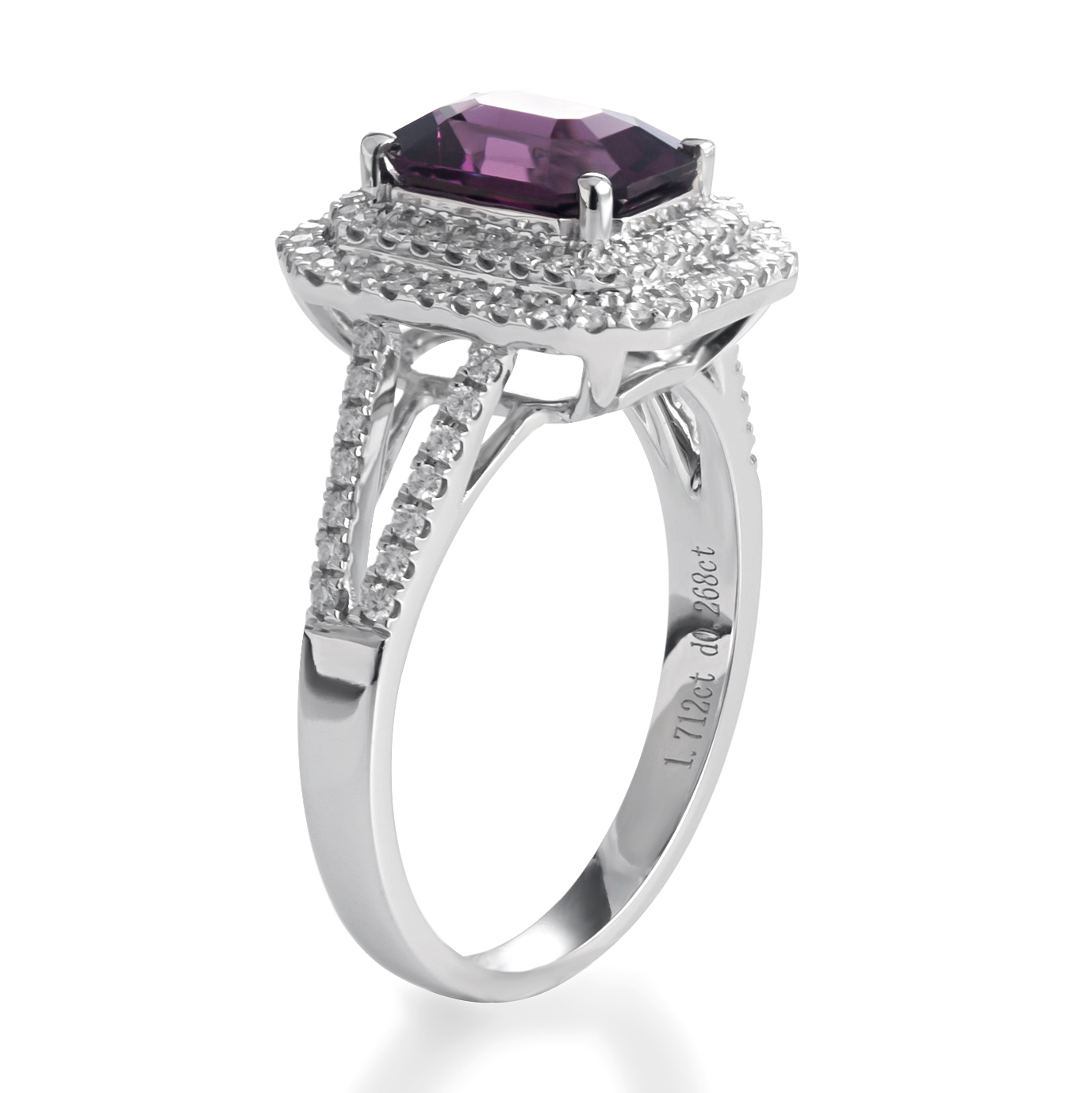 메시 보석 - 약혼 반지 웨딩 밴드 보석 14K 18K 18K 화이트 골드 여성 보석 선물 자연 크리스탈 보석 파티 링 실험 9