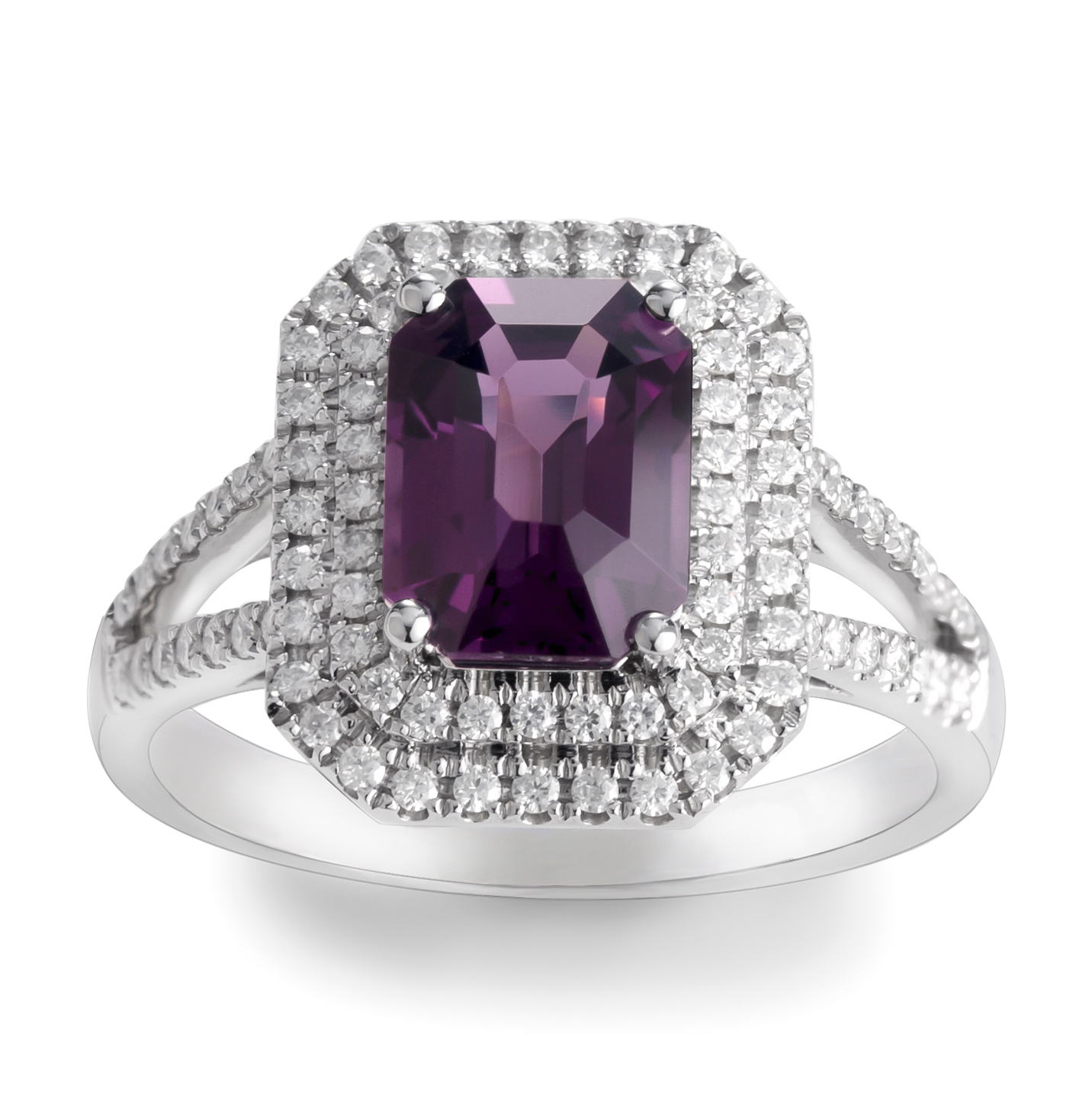 메시 보석 - 약혼 반지 웨딩 밴드 보석 14K 18K 18K 화이트 골드 여성 보석 선물 자연 크리스탈 보석 파티 링 실험 8