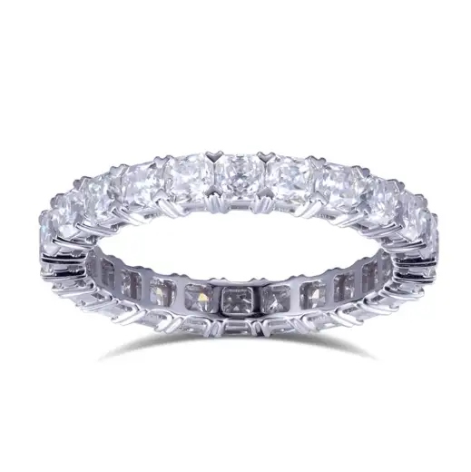 MSR -686 14k Moissanite Def Color White Gold Ring per donne -Gioielli Messi 1