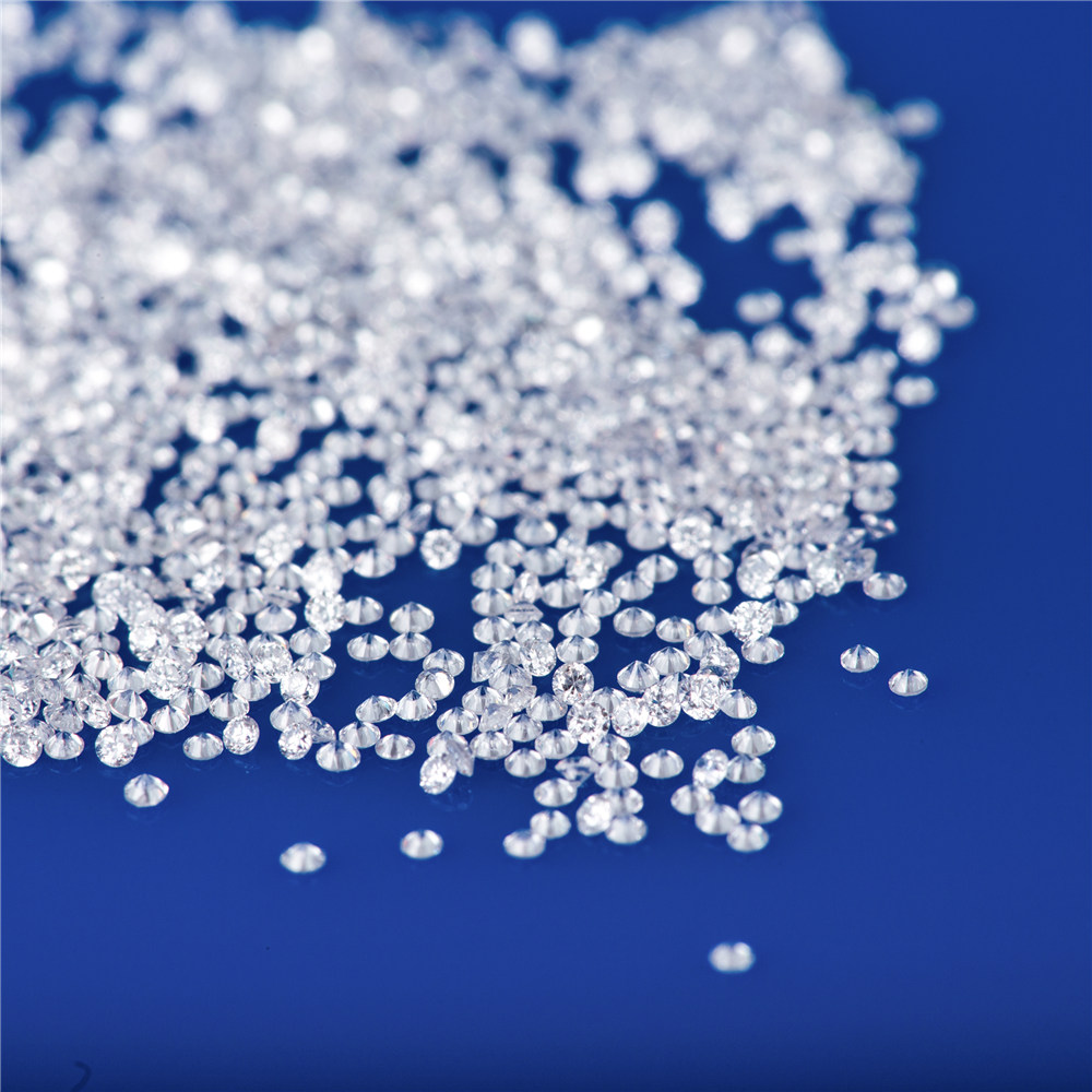 Messi Alahas - 0.8mm ~ 2.8mm Moissanite nga Presyo kada Carat DEF Round Brilliant Cut Loose Melee Moissanite Stone Round 9