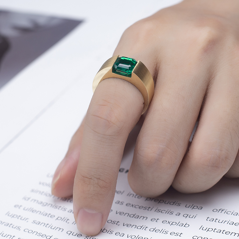 Ювелирные изделия Messi - Messi Gems Ring 18K Желто -золотое лаборатор 10