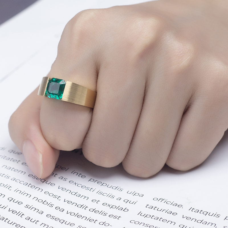 Ювелирные изделия Messi - Messi Gems Ring 18K Желто -золотое лаборатор 9