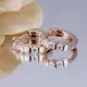 Messi Jewelry MSE-571 Lab-Grown Diamond Earrings 3