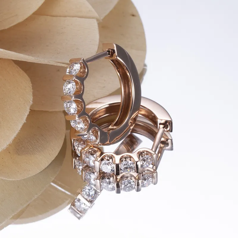 Messi Jewelry MSE-571 Lab-Grown Diamond Earrings 7