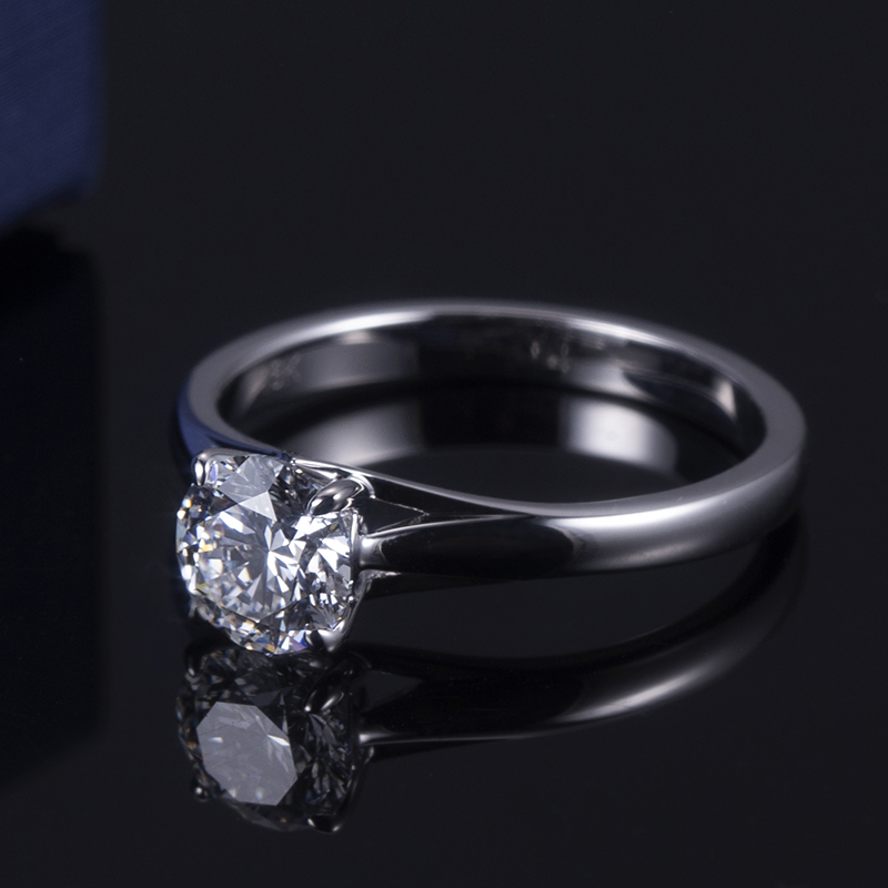 Messi Jewelry - Messi Gems MS-654 1Ct DEF Moissanite 2022 Valentine's Day Women Gift 18k Gold Ring Rings 9