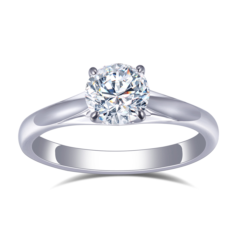 Messi Jewelry - Messi Gems MS-654 1Ct DEF Moissanite 2022 Valentine's Day Women Gift 18k Gold Ring Rings 8