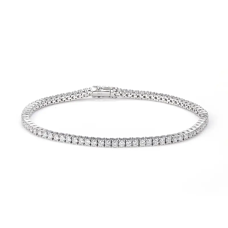 Lab Grown Diamond Bracelet - Customizable 9K/10K/14K/18K Pear Shape - IGI Certified & Perfect Symmetry 2