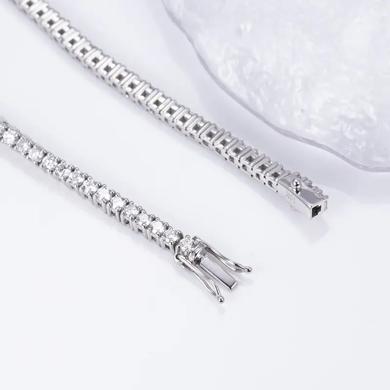 Lab Grown Diamond Bracelet - Customizable 9K/10K/14K/18K Pear Shape - IGI Certified & Perfect Symmetry 5