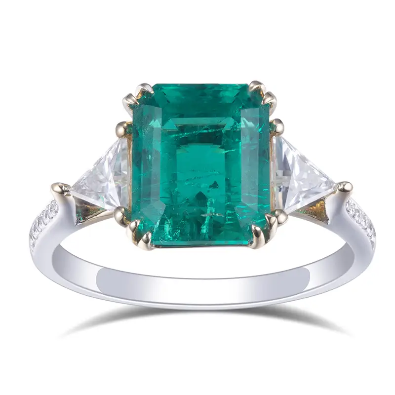 메시 쥬얼리 -Messi Jewelry MS -613 18K 금 보석 에메랄드 링 반지 생성 1