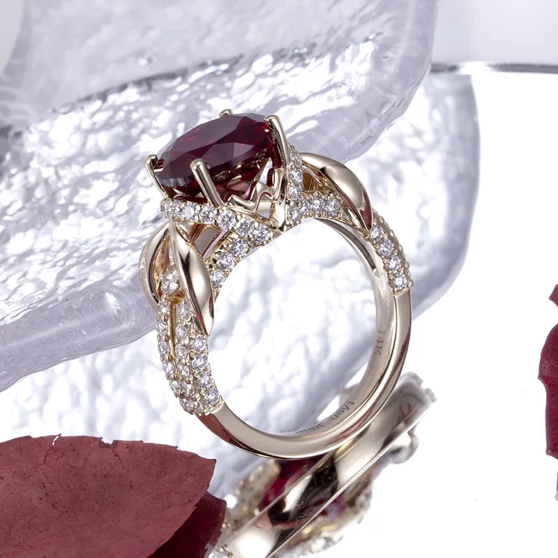Modern Gemstone Ring Supplier with Custom Services for Wedding-related 6