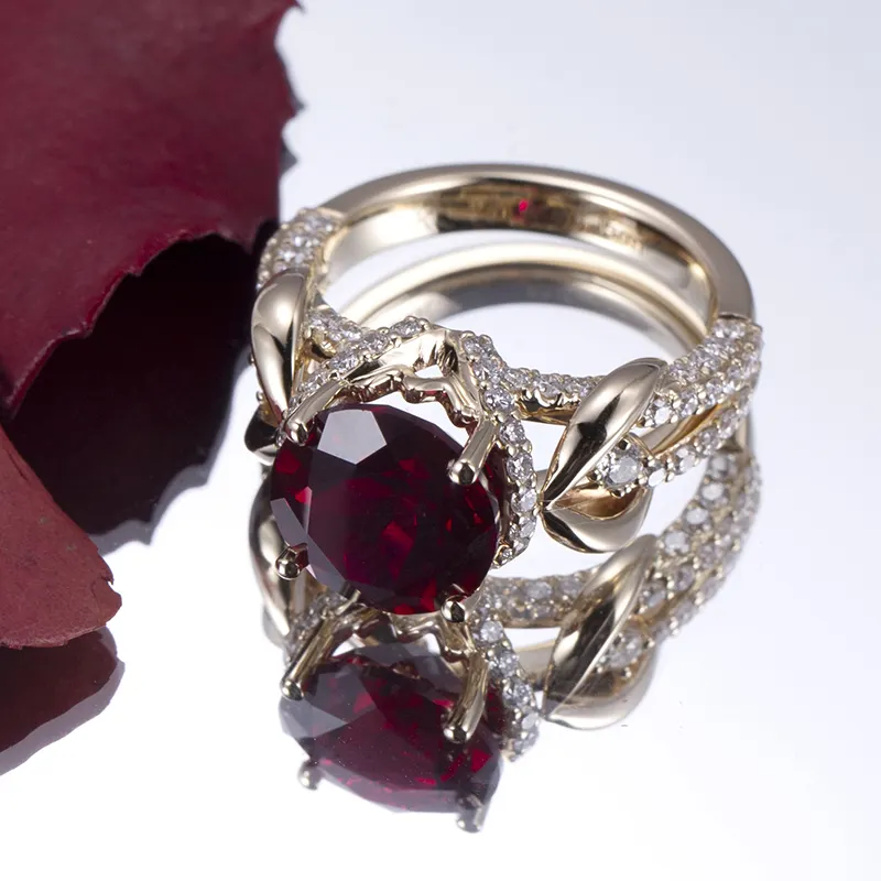 Modern Gemstone Ring Supplier with Custom Services for Wedding-related 4