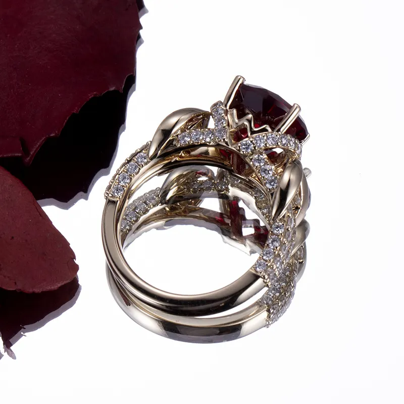 Modern Gemstone Ring Supplier with Custom Services for Wedding-related 5