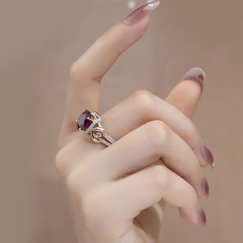 Modernong Gemstone Ring Supplier nga adunay Custom nga Serbisyo para sa Kasal 13