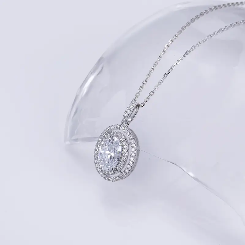 MSN-764 9K/10K/14K/18K Personalizzazione HPHT CVD Lab Lab Grown Diamond Necklace 1