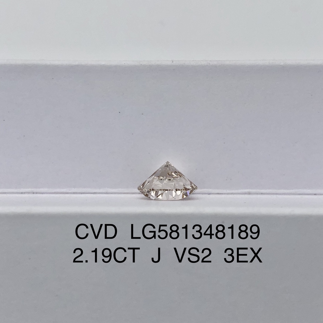 Round Brilliant Cut 2.2ct J VS2 CVD Diamond Lab Grown Diamond IGI Certificate 10