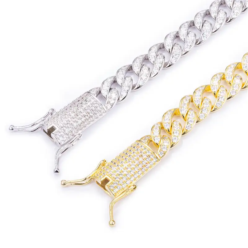 925 Sterling Silver Cuban Chain Bracelet for Men 7