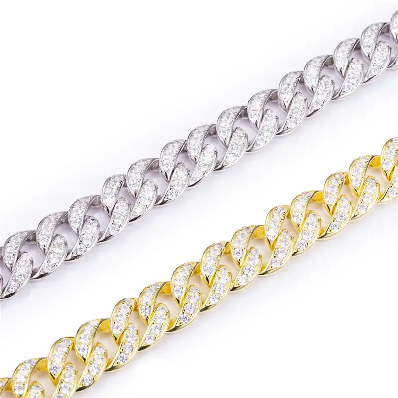 925 Sterling Silver Cuban Chain Bracelet for Men 6