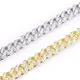 925 Sterling Silver Cuban Chain Armband för män 6