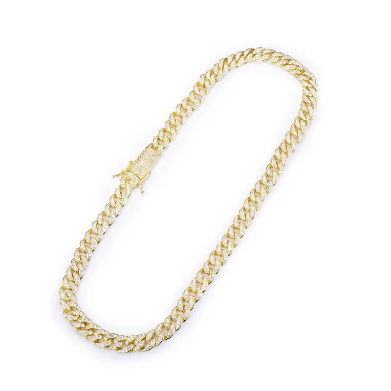 925 Sterling Silver Cuban Chain Armband för män 5
