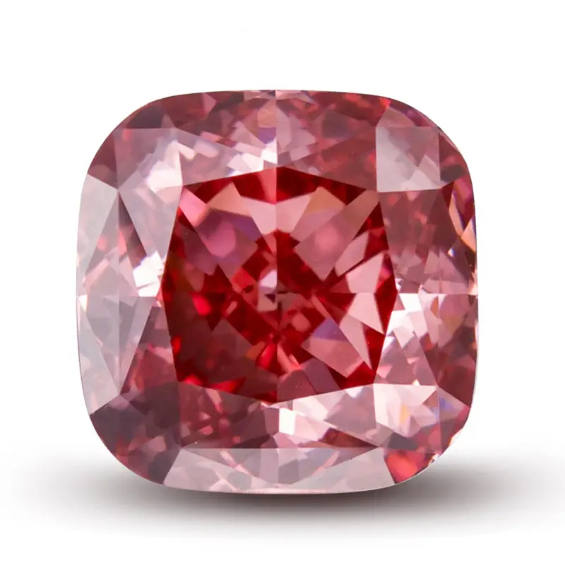 Gioielli Messi - Cuscino colorato CVD Fancy Pink Lab Pink Diamanti coltivati ​​Pink 1