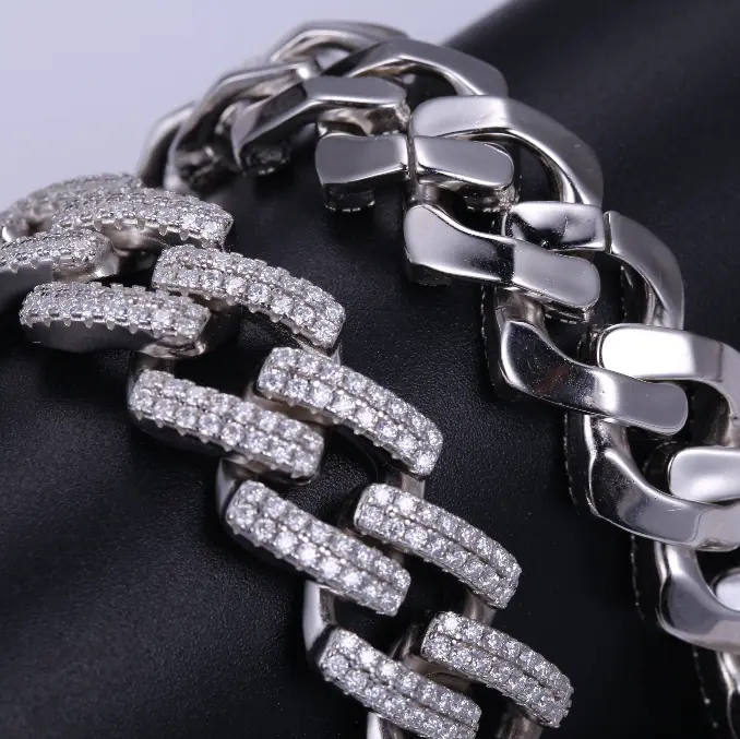 Custom cuban link chain bracelet customized Manufacturer | Messi Jewelry 4