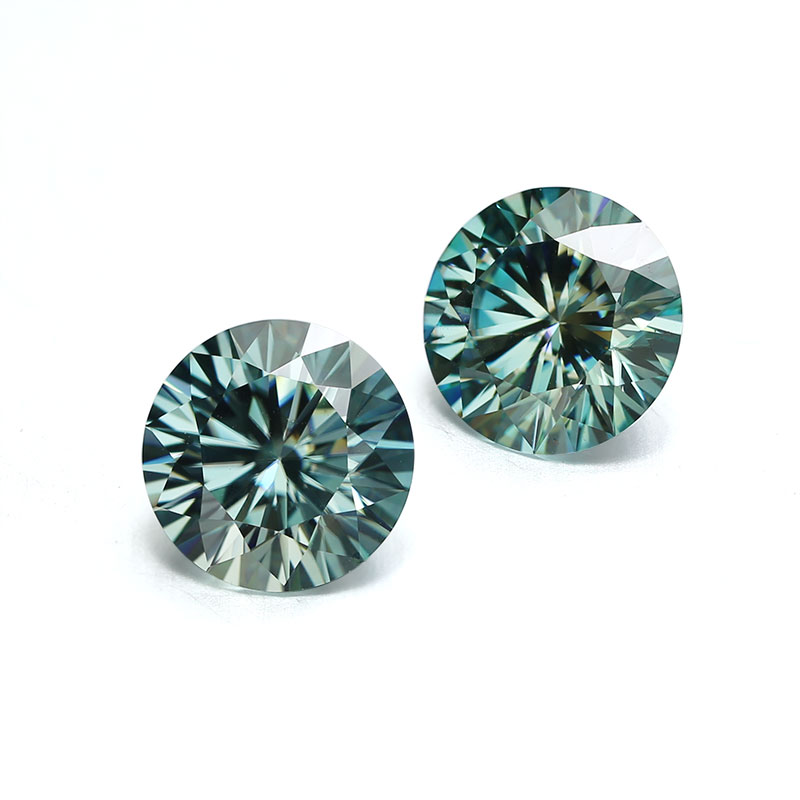 Messi Jewelry - Moissanite Diamond Stone Wholesale Price Loose Green Champagne Grey Blue Black Yellow Pink Color Moissanite Round 16