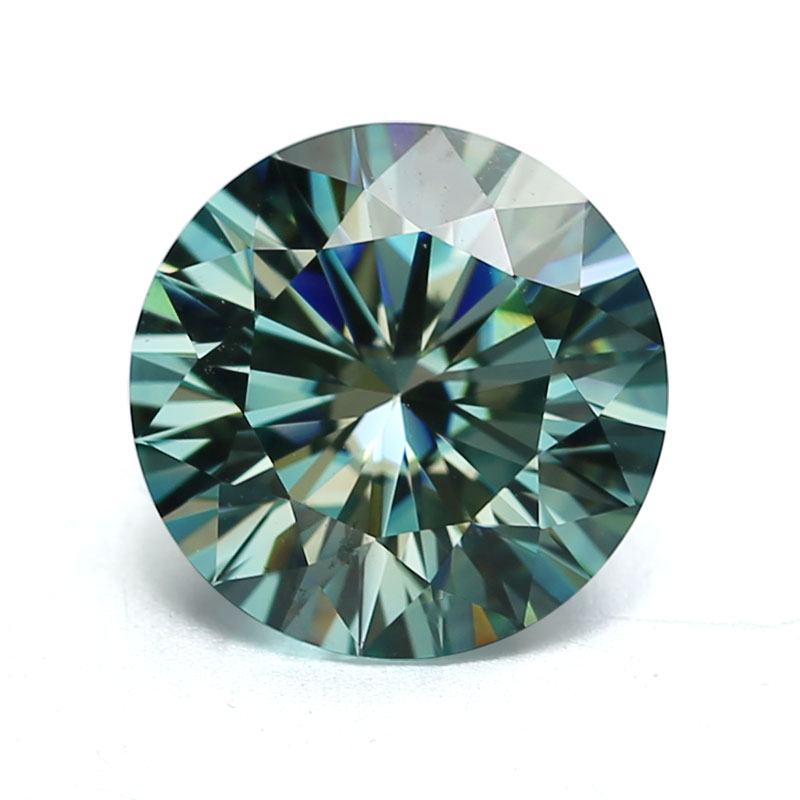 Messi Jewelry - Moissanite Diamond Stone Wholesale Price Loose Green Champagne Grey Blue Black Yellow Pink Color Moissanite Round 15