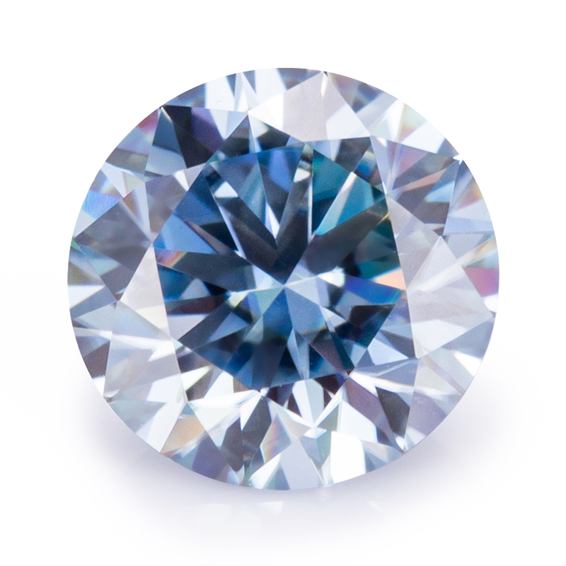 Messi Jewelry - Moissanite Diamond Stone Wholesale Price Loose Green Champagne Grey Blue Black Yellow Pink Color Moissanite Round 17