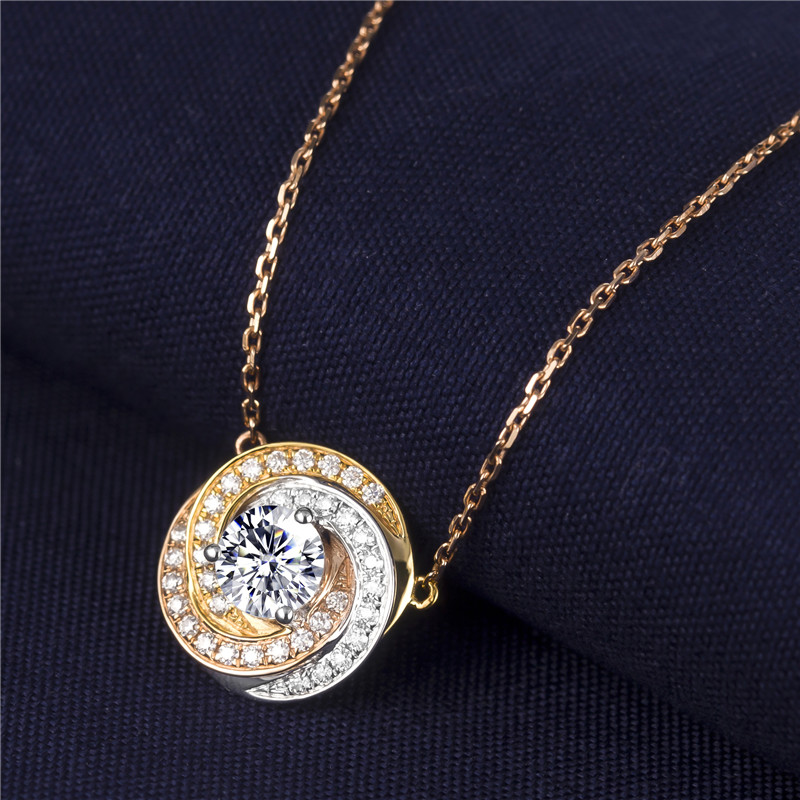 Barang Kemas Messi | Hot Sale moissanite solitaire kalung bekalan terus kilang 10