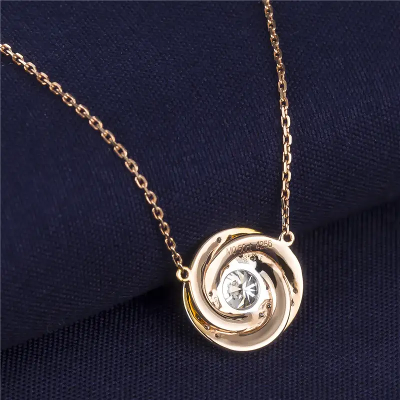 Messi Jewelry | Hot Sale moissanite solitaire necklace factory direct supply 4