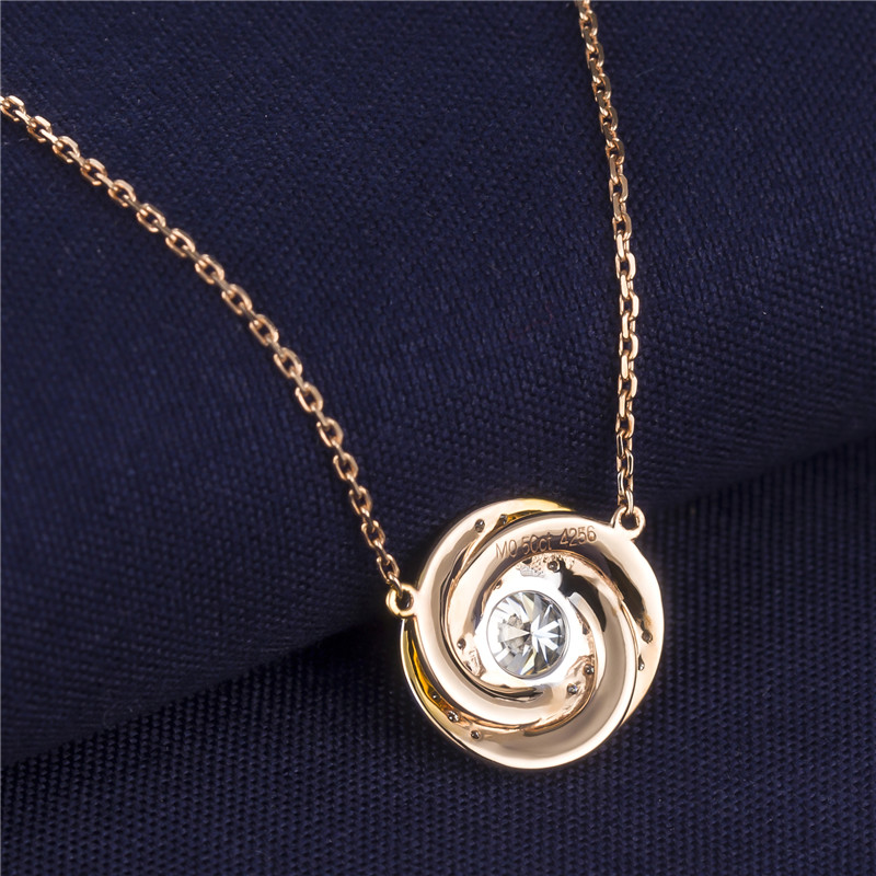 Messi Jewelry - woman moissanite necklace jewelry 18k 14k 10k custom gold jewelry Necklace 16