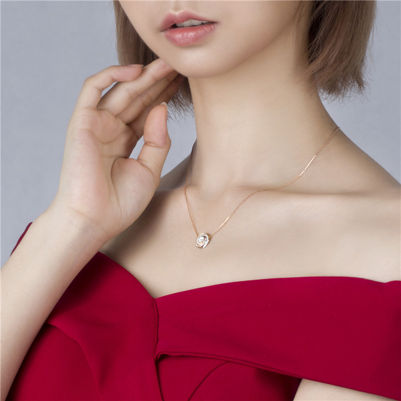 Messi Jewelry - woman moissanite necklace jewelry 18k 14k 10k custom gold jewelry Necklace 10