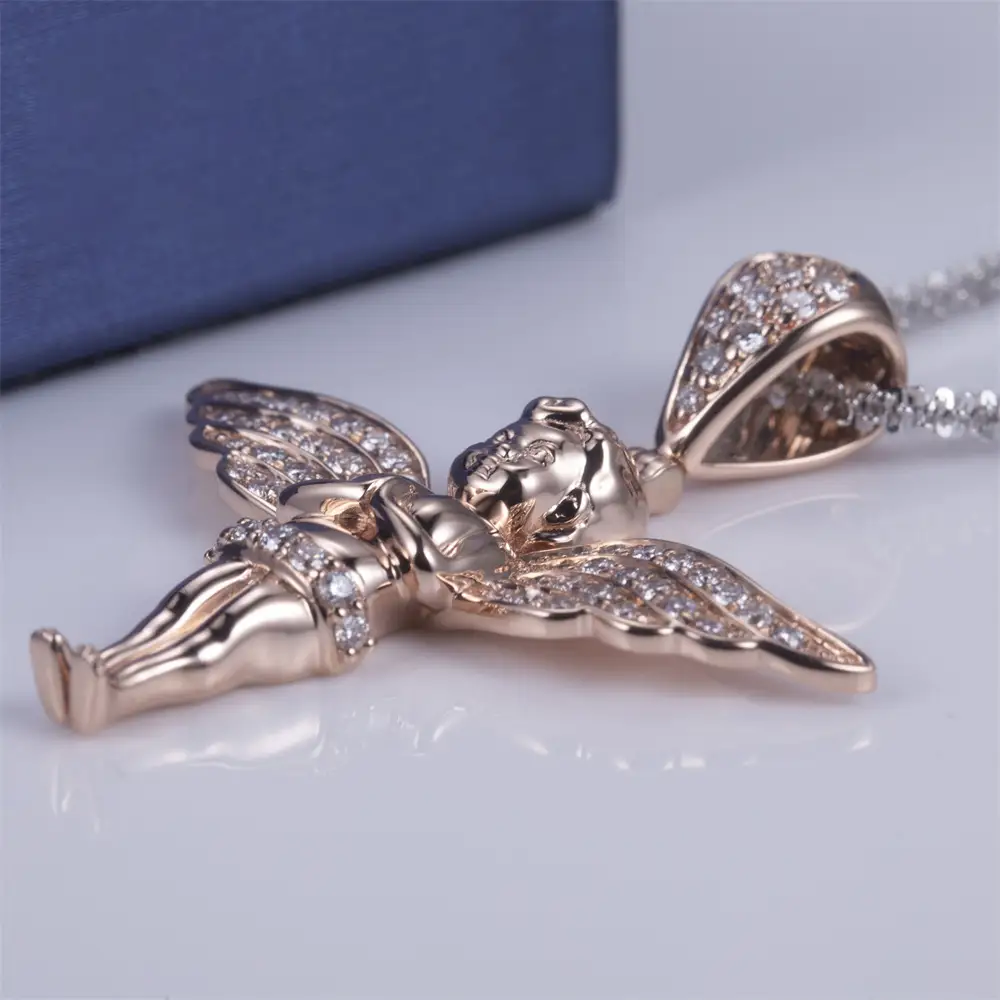 Messi Jewelry | best material lab diamond pendant necklace made in china 4