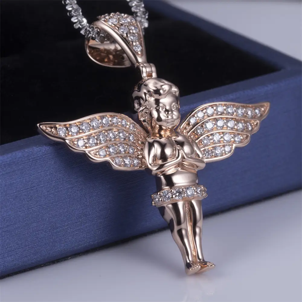 Messi Jewelry | best material lab diamond pendant necklace made in china 3