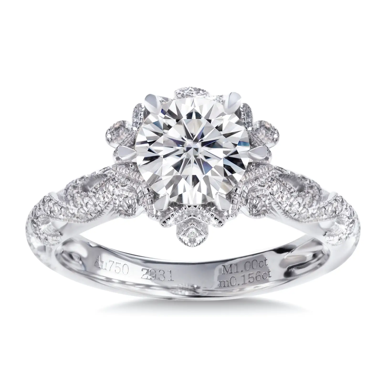 Gioielli Messi - Anelli di gioielli Messi Couple di fidanzamento Set Gioielli 14K 18K White Gold Wedding for Men Women Dhl Anelli ad anelli di gioielli all'ingrosso 1