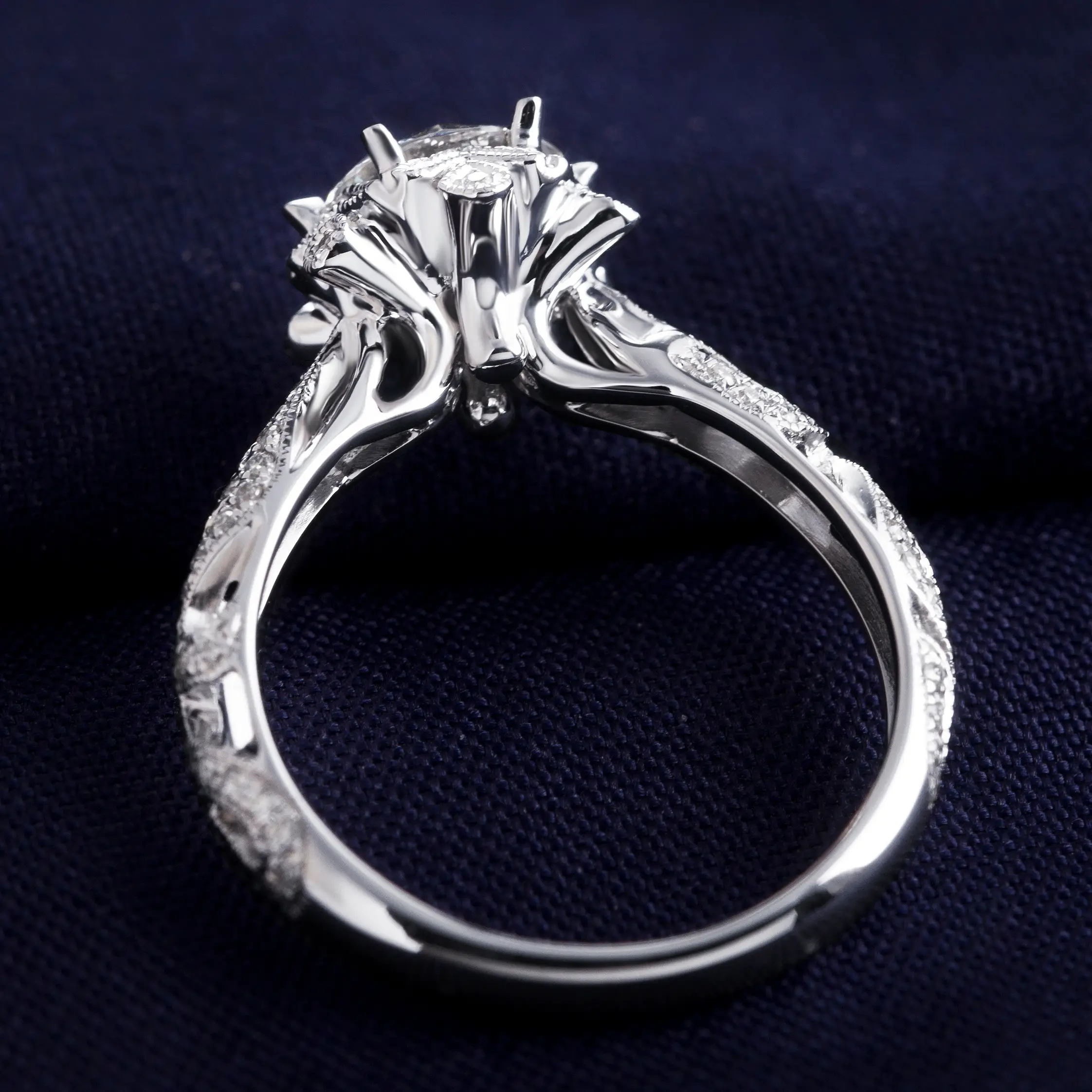 Long Lasting white gold moissanite ring quality assurance | Messi Jewelry 5