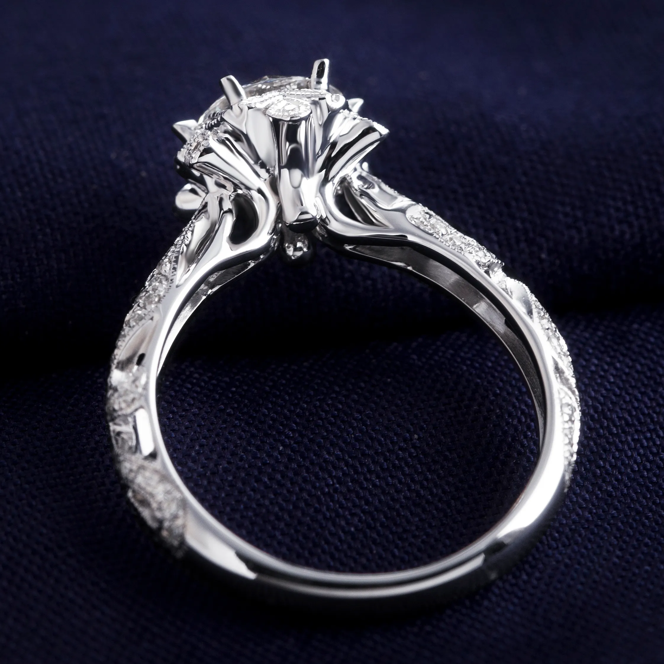Long Lasting white gold moissanite ring quality assurance | Messi Jewelry 5