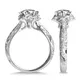 Long Lasting white gold moissanite ring quality assurance | Messi Jewelry 3