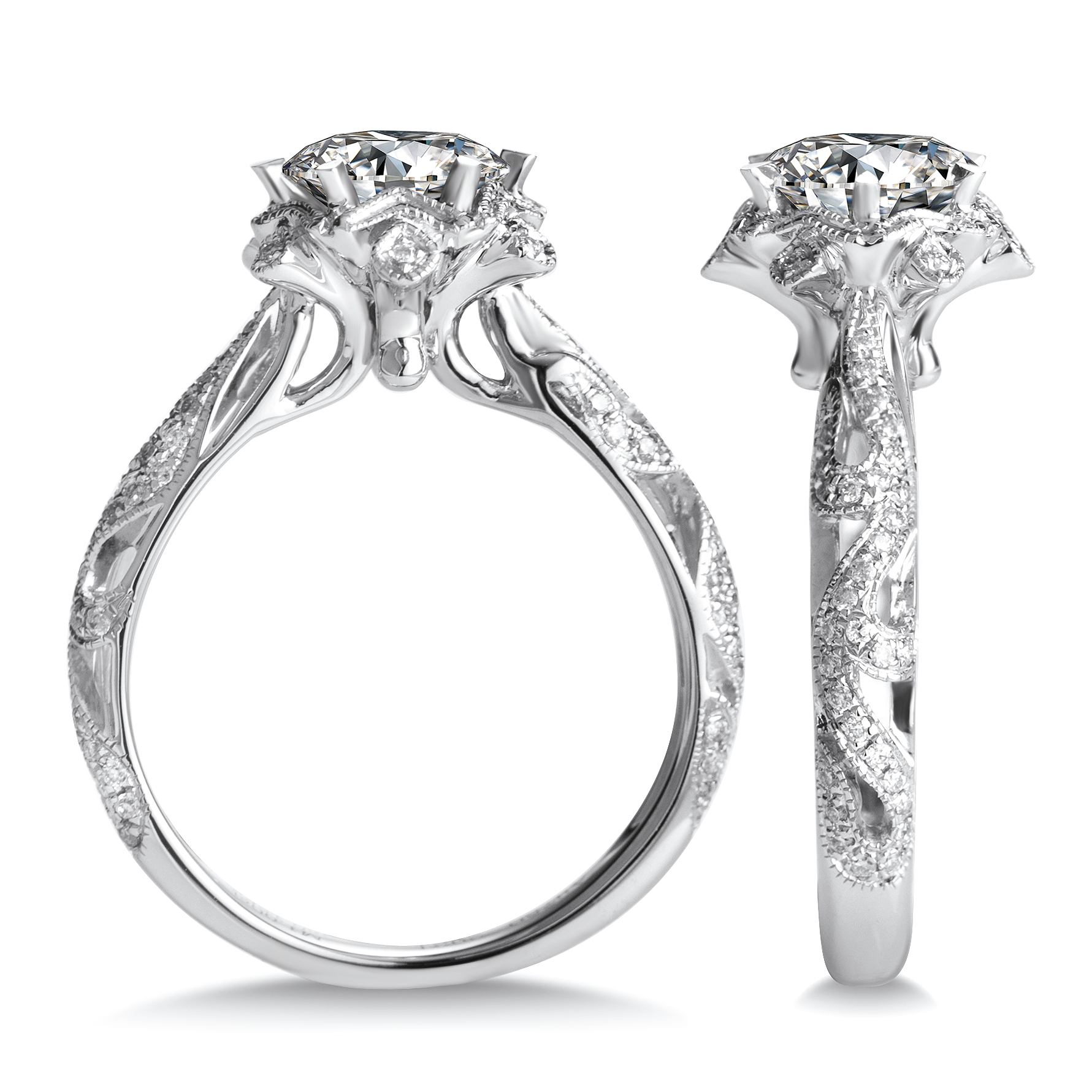 Kvalitetssäkring av långvarig moissanitring i vitguld | Messi Jewelry 9