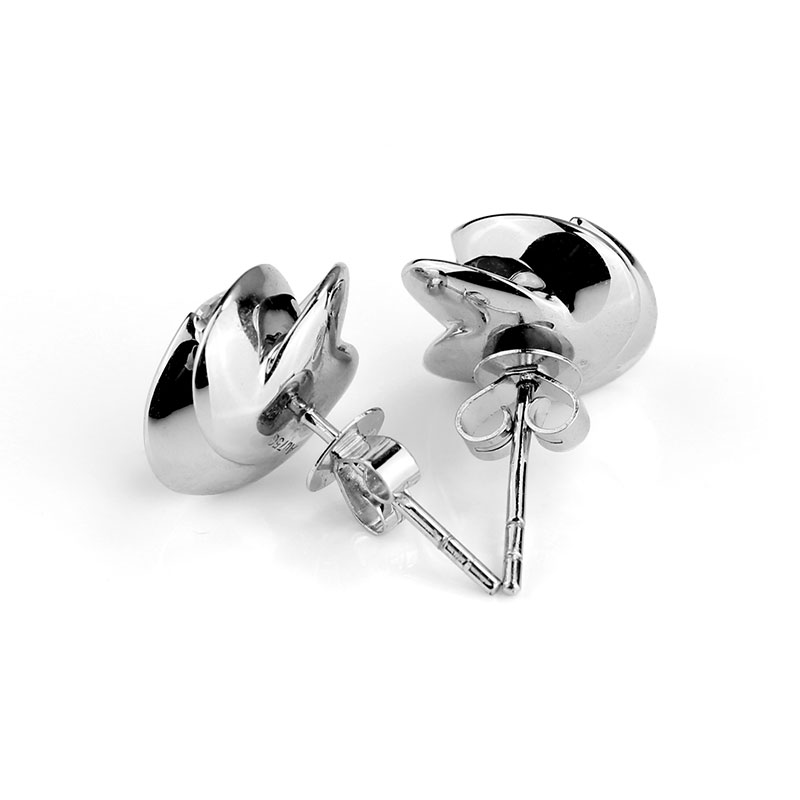 Jóias Messi - Jóias Messi 1,0ct 18k 14k Brincos de Flor de Ouro Branco CVD Brincos de Diamante CVD HPHT Brincos de Diamante 11