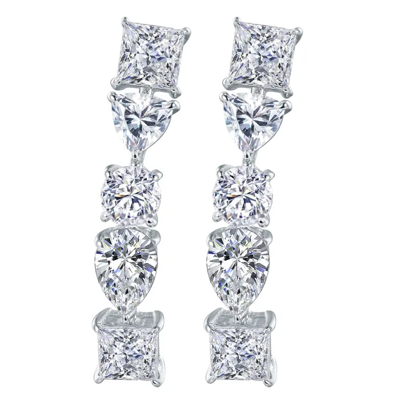 Gioielli Messi - Gioielli Messi 18K Orecchini di diamanti di lusso in oro bianco bianco 1